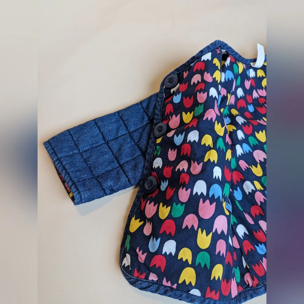 Hanna Andersson Denim Quilted Lined Heart Midweight Jacket for Baby - Picture 7 of 10